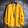 Sudadera con cuello redondo de anime de otoño para hombre 