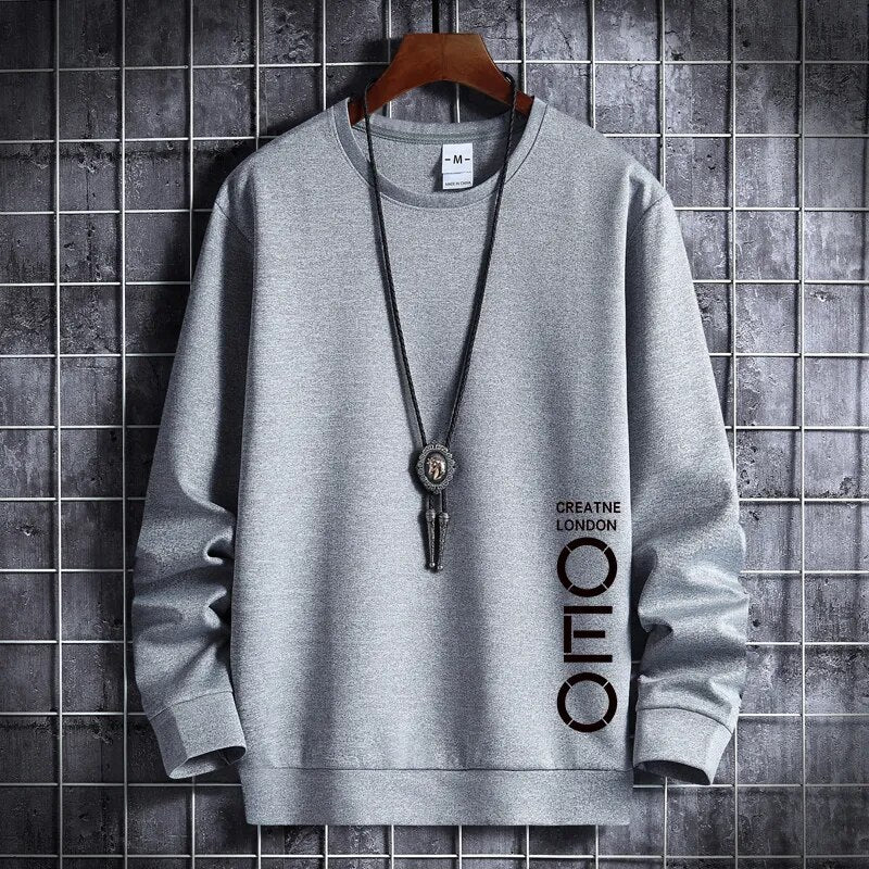 Men's Fall Anime Crewneck Pullover Sweatshirt