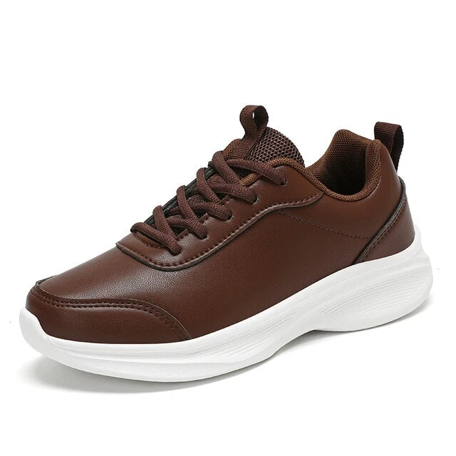 EXUDE Men's Casual PU Faux Leather Sneakers