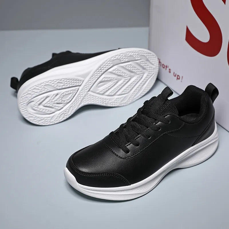 EXUDE Zapatillas informales de piel sintética para hombre