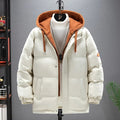 DEIN Manteau d'hiver Parkas solide Harajuku pour hommes 