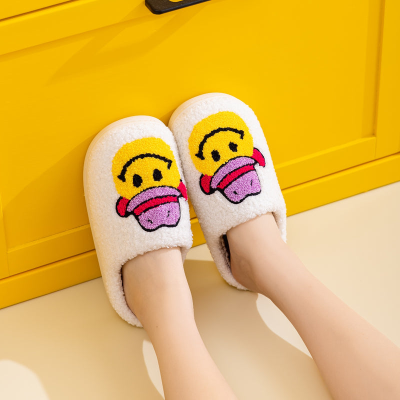 Pantuflas con cara sonriente Melody