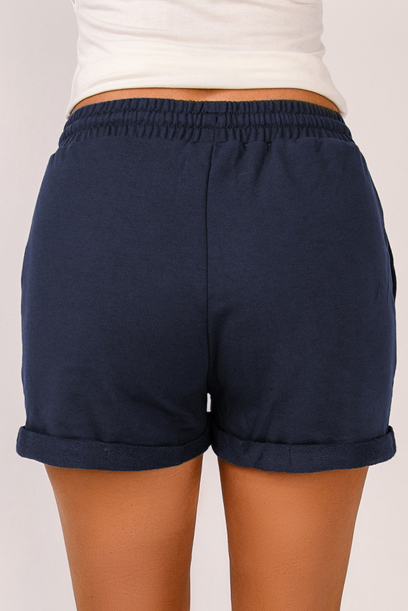 Shorts con cintura con cordón y puños