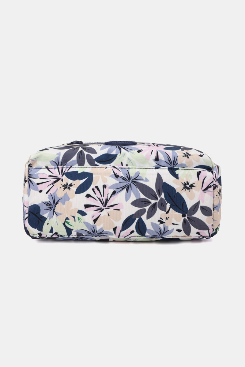 Bolso de mano de nailon floral