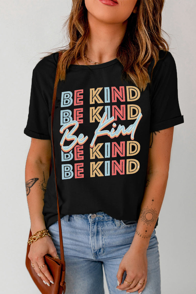 BE KIND T-shirt graphique à manches courtes