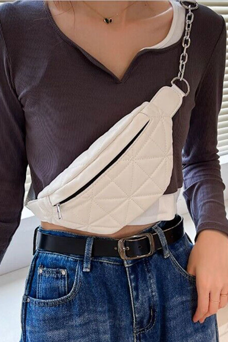 Bolso bandolera de cuero PU