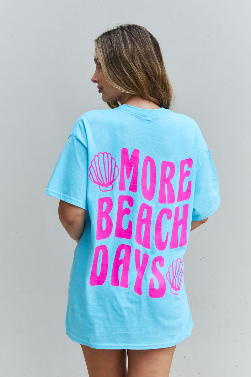 Sweet Claire « More Beach Days » T-shirt graphique surdimensionné