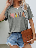 MAMA Leopard Graphic Short Sleeve Tee