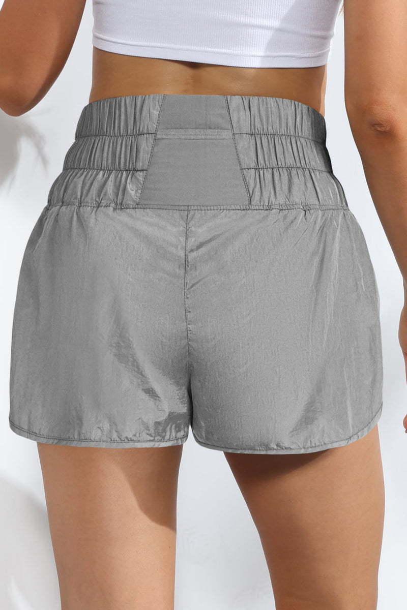 Short de sport smocké respirant