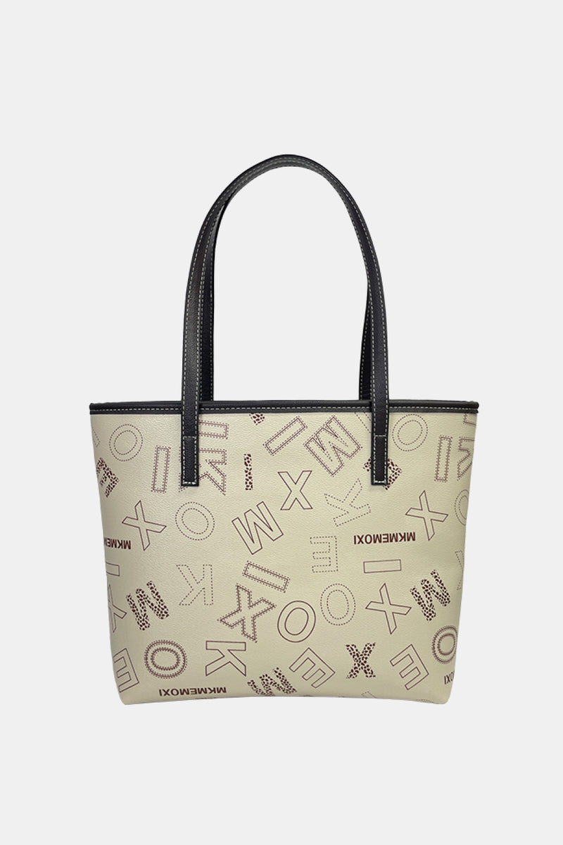 Bolso tote de cuero de PU estampado