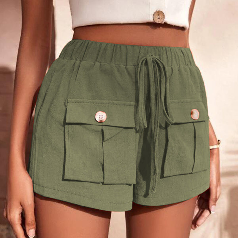 Short cargo noué à la taille