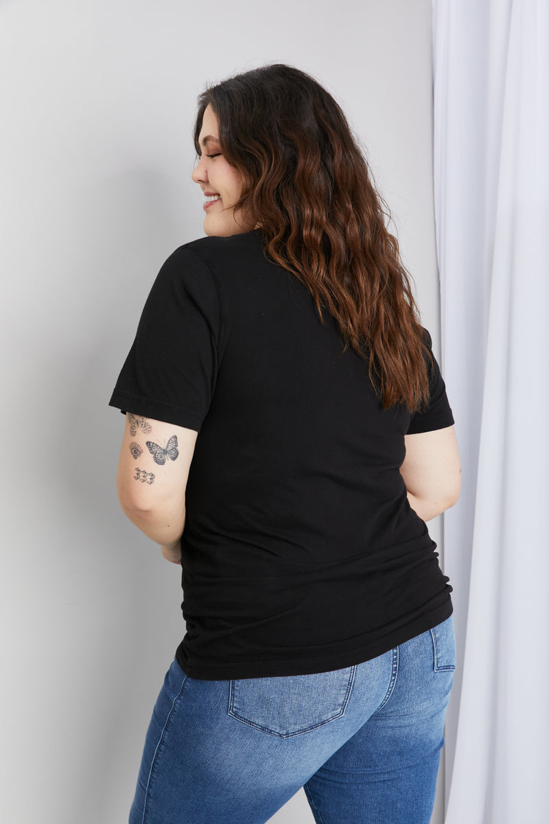 Simply Love Simply Love T-shirt en coton avec motif tête de mort pleine taille