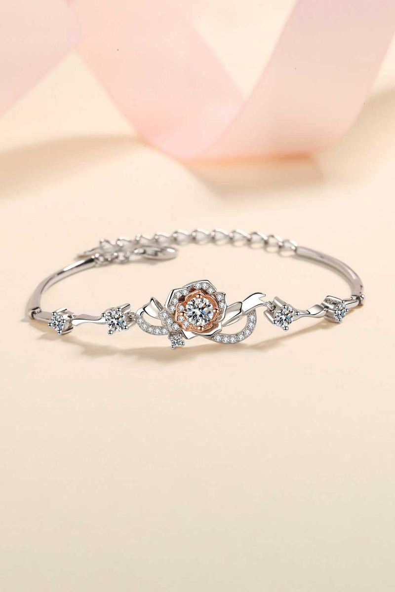 Bracelet moissanite en argent sterling 925