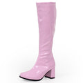 Unisex Square Heel Knee Length Boots