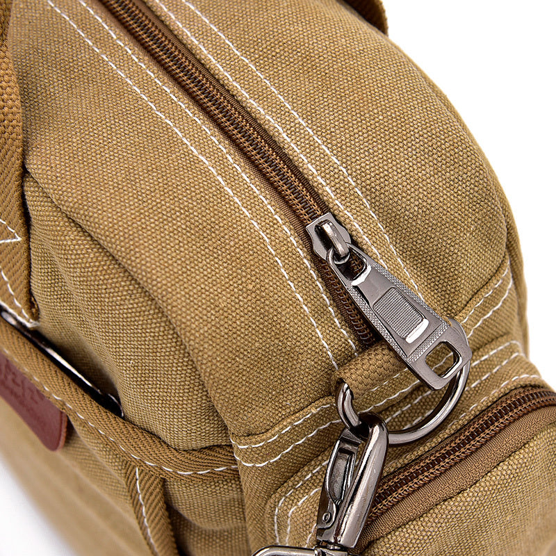 Men's Large Waterproof Canvas Briefcase Bag