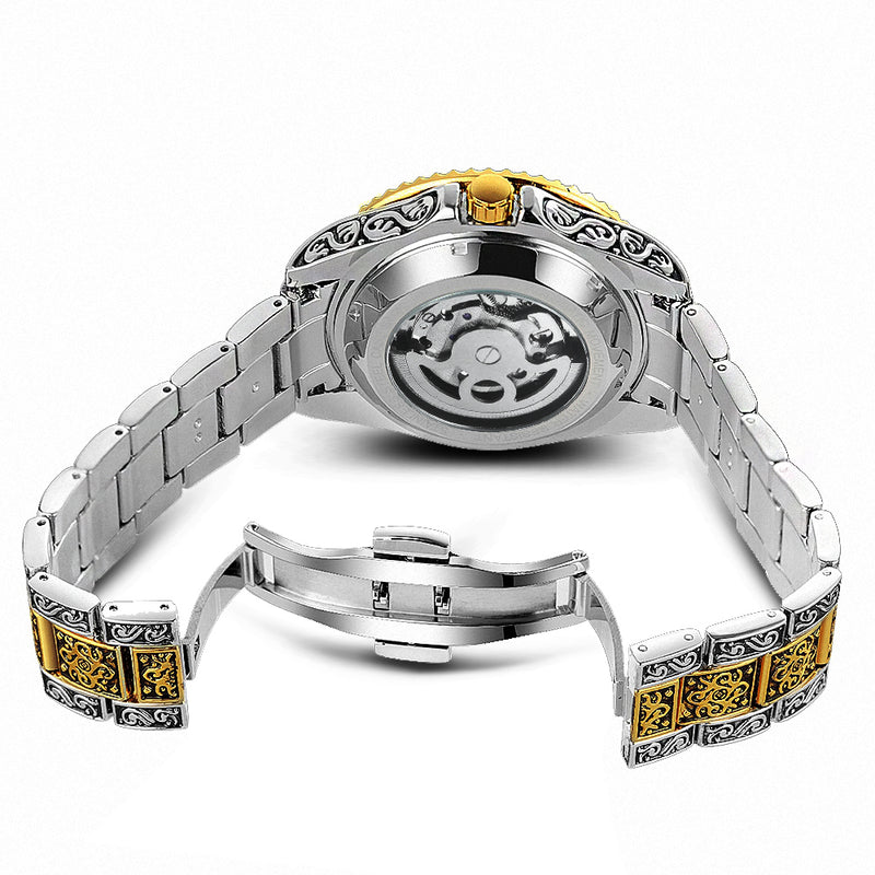 FORSINING Reloj Tourbillon Skeleton Phase para hombre