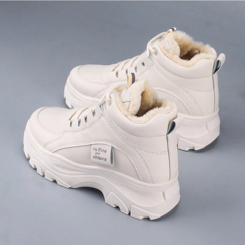 Women's Casual Winter Sneakers W/ Plush Fur