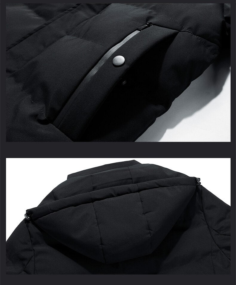 MANTORS Chaqueta con capucha Parkas gruesas para hombre