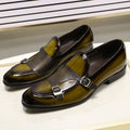 FC Men's Patent Leather Buckle Detail Wedding Loafers