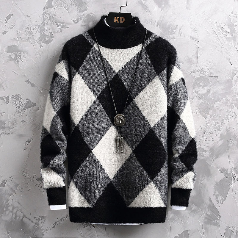 Men's Square Cashmere Sweater