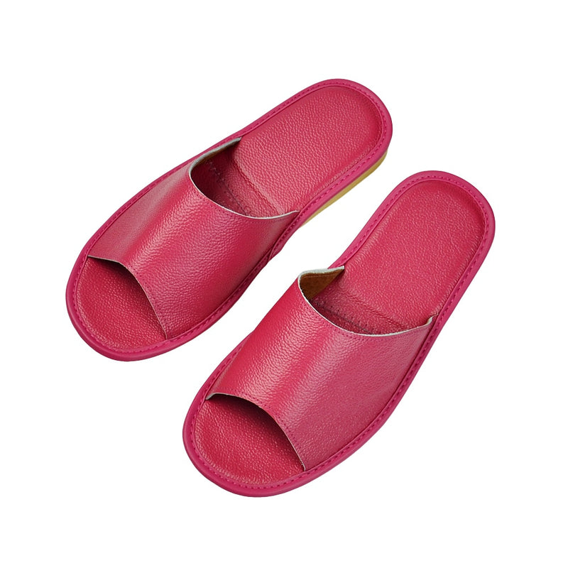 Men's Indoor Genuine Leather Slipper Sandals