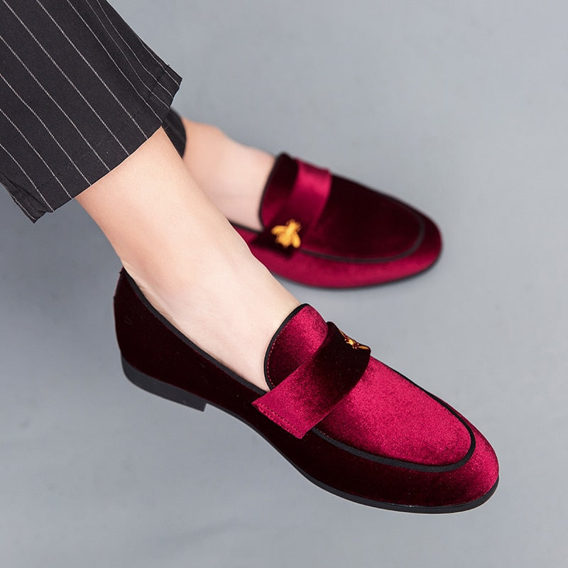 Men's Shadow Patent Velvet Luxury Italian Loafers