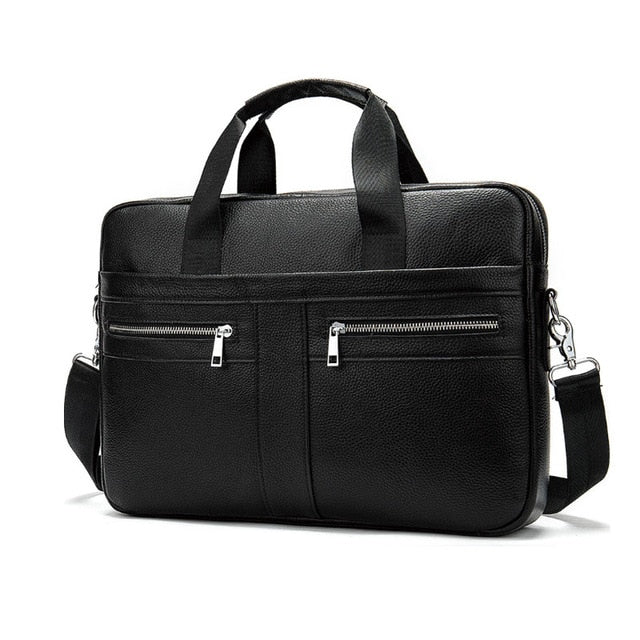 WEIXER Men's Genuine Leather Business Briefcase