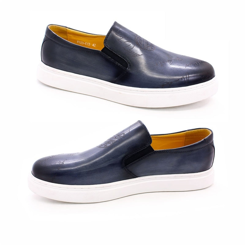 BREX Chaussures bateau formelles en cuir pour homme 