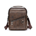 WEIXER Men's Crossbody PU Leather Bag