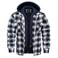 VAC Men's Thick Flannel Plaid Casual Jacket