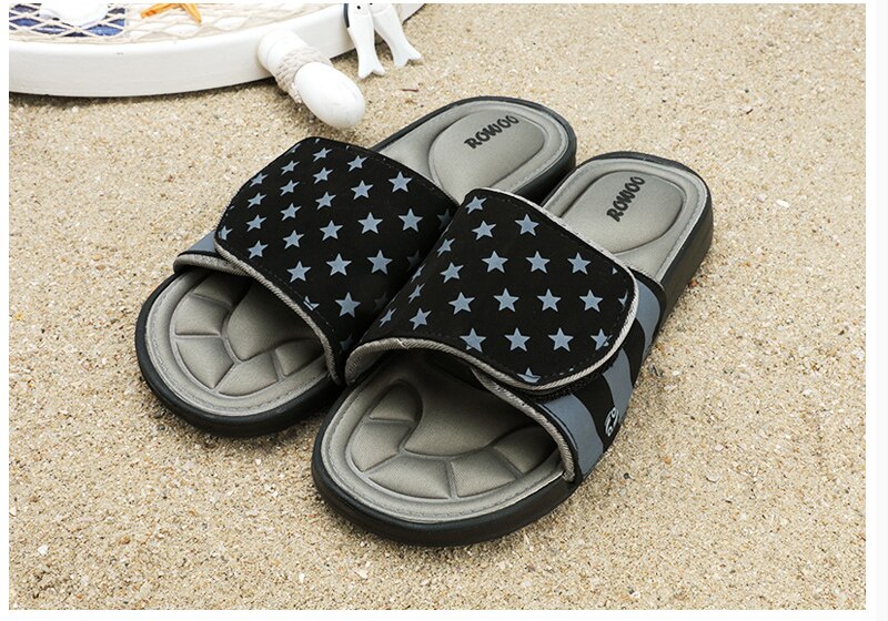 Men's Cozy Foam USA Flag Slipper Sandals