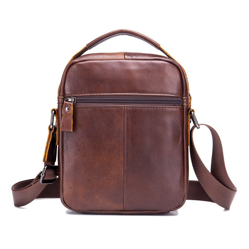 BULLCAPTAIN Men's Leather Shoulder Bag