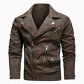 MANTORS Blouson aviateur en similicuir pour homme 