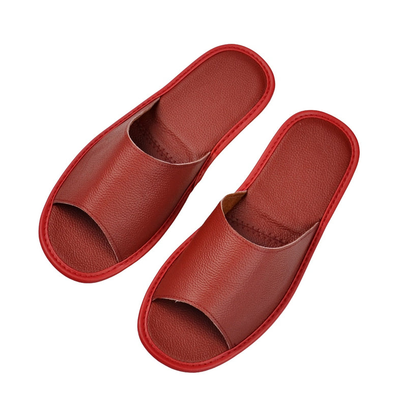 Men's Indoor Genuine Leather Slipper Sandals