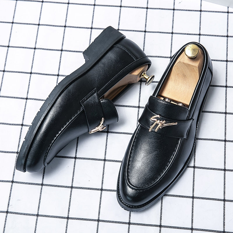 Men's Faux Leather Formal Wedding Loafers