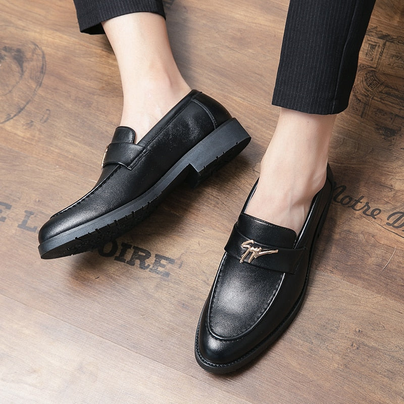 Men's Faux Leather Formal Wedding Loafers