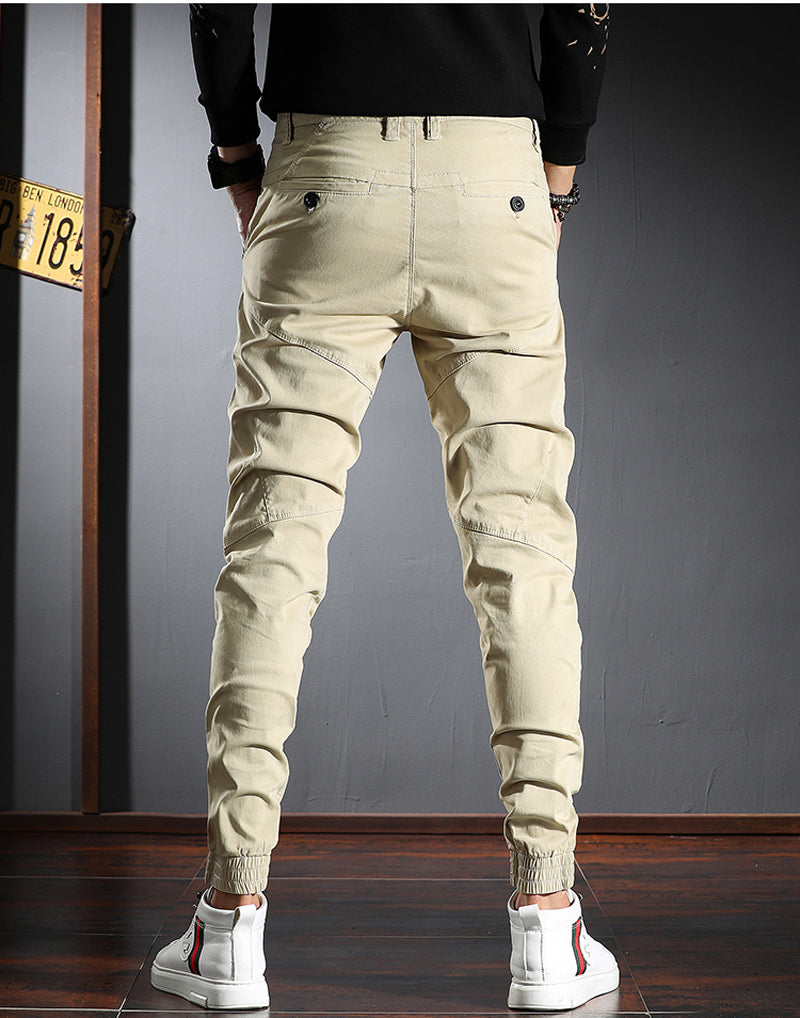 Men's Designer Style Spliced Patchwork Cargo Pants