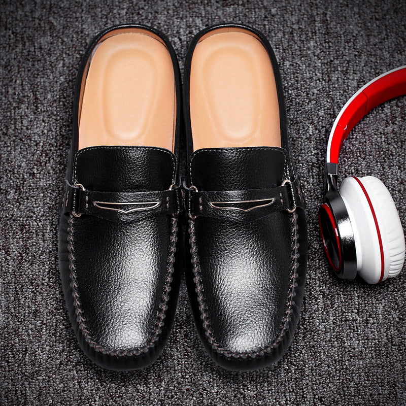 Mocassins sans dossier de style italien en similicuir pour hommes 