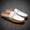 Mocassins sans dossier de style italien en similicuir pour hommes 