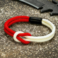 Pulsera anudada de doble capa para hombre MK