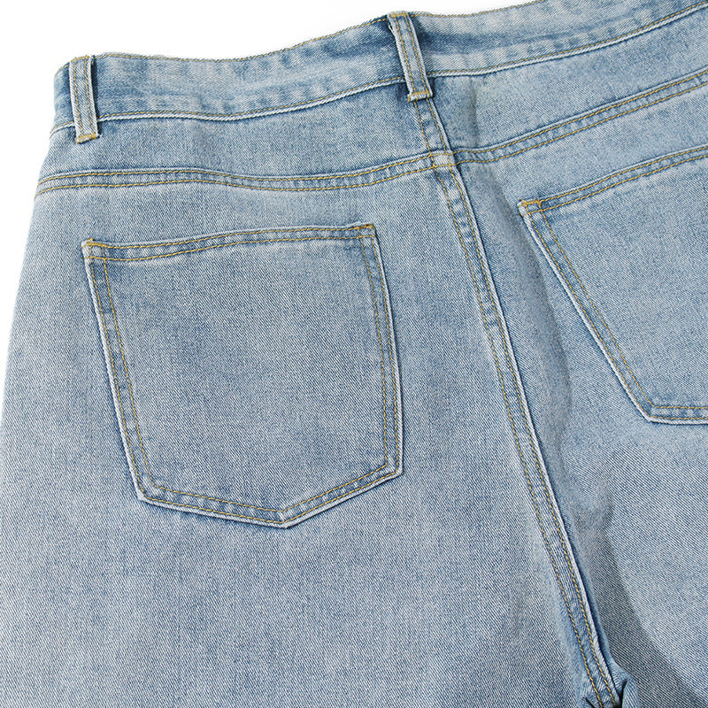 Jean baggy coréen en denim pour hommes 