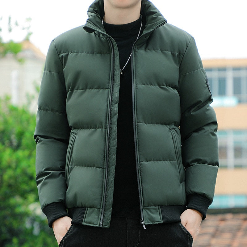 Chaqueta con cuello levantado estilo coreano para hombre WEI