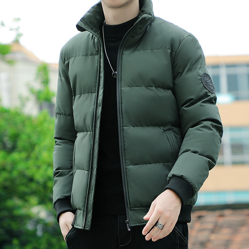 Chaqueta con cuello levantado estilo coreano para hombre WEI