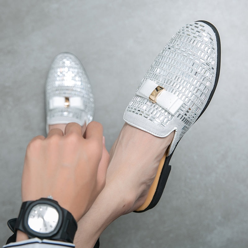 Bling Details Mocassins sans dossier pour hommes 