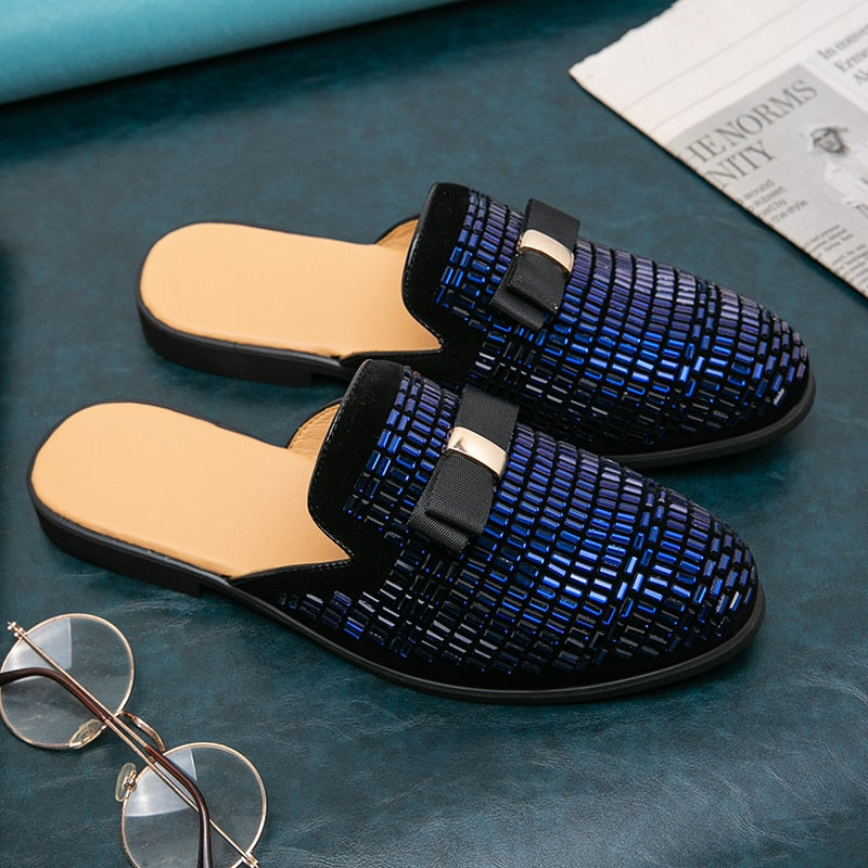 Bling Details Mocassins sans dossier pour hommes 