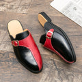 Mocassins dos nu bicolores en similicuir pour hommes 