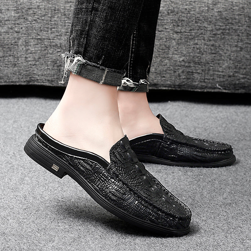 ELEGANTE Mocassins sans dossier en similicuir pour homme 