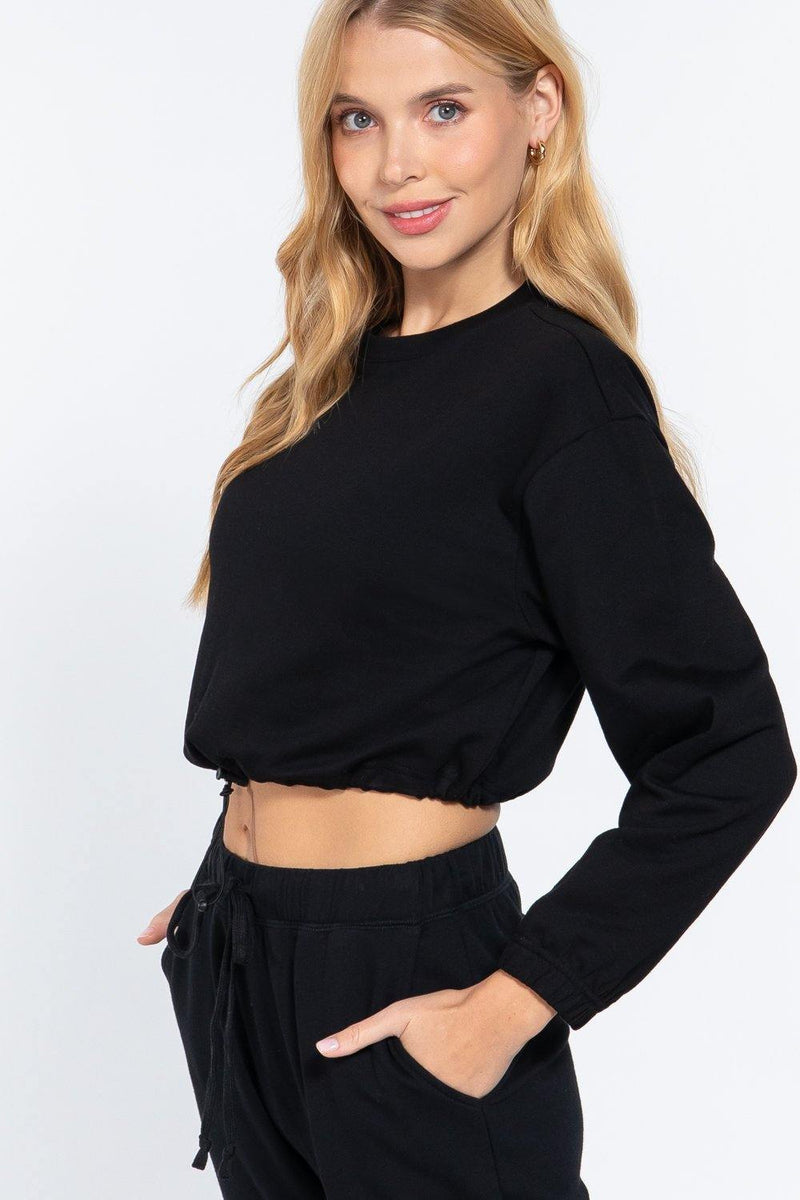 Adjustable Waist French Terry Top - AM APPAREL