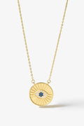 Rhinestone Evil Eye Pendant Necklace