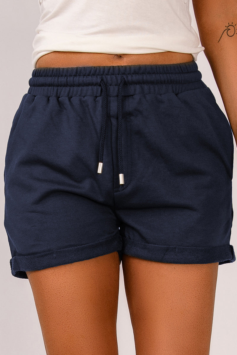 Shorts con cintura con cordón y puños